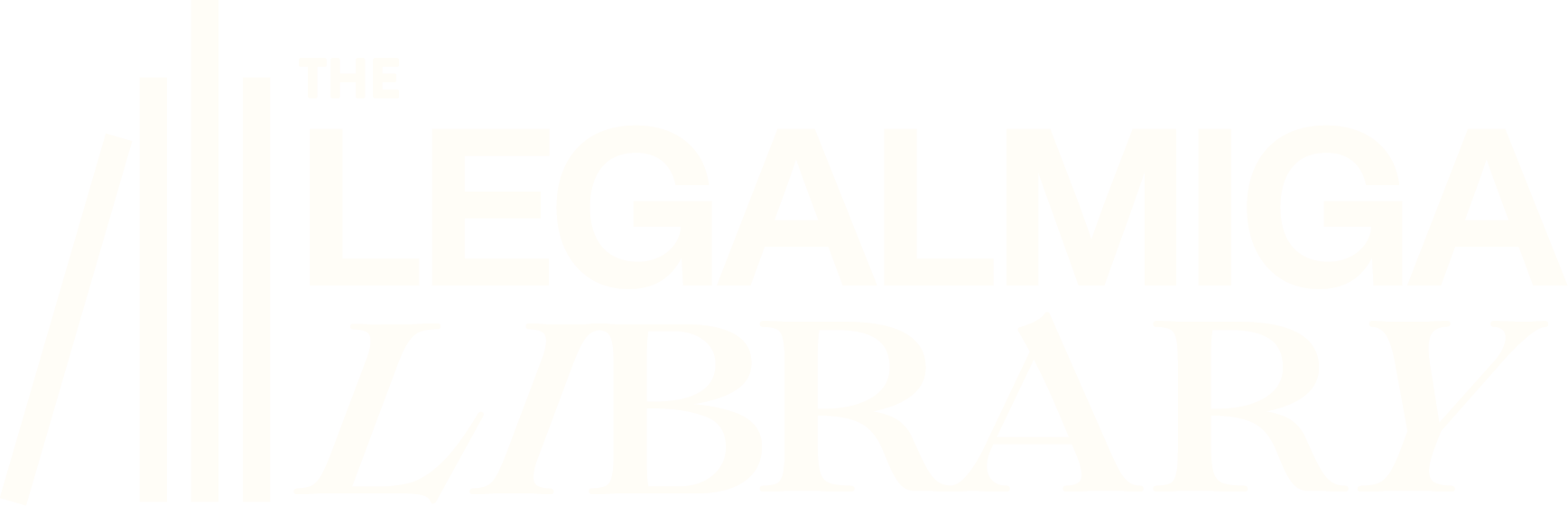 The Legalmiga Library White Logo